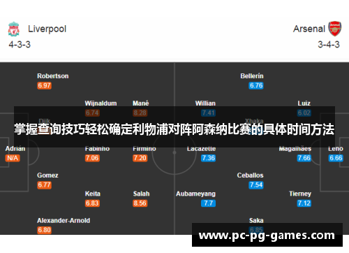 掌握查询技巧轻松确定利物浦对阵阿森纳比赛的具体时间方法