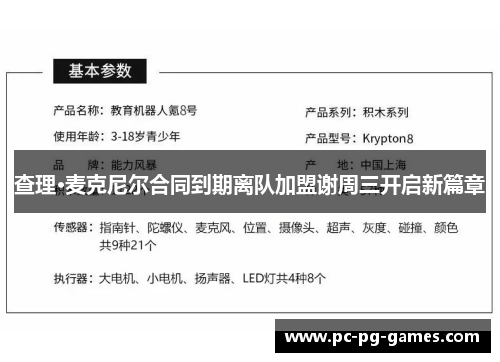 查理·麦克尼尔合同到期离队加盟谢周三开启新篇章